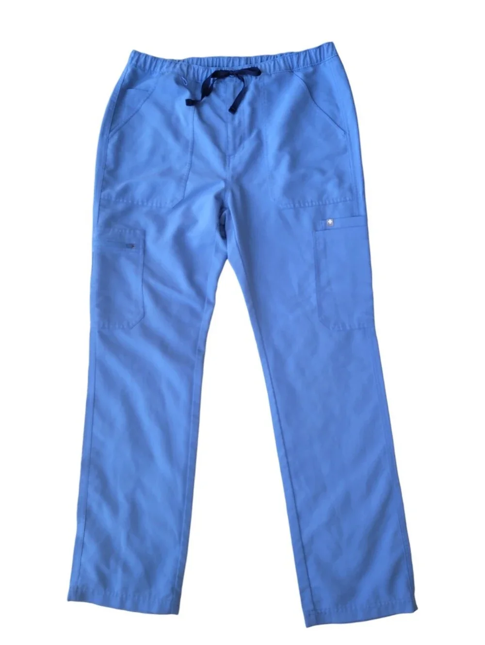 Figs Scrub Set Mens Chisec Top Cairo Cargo Pants Ceil Blue M/L